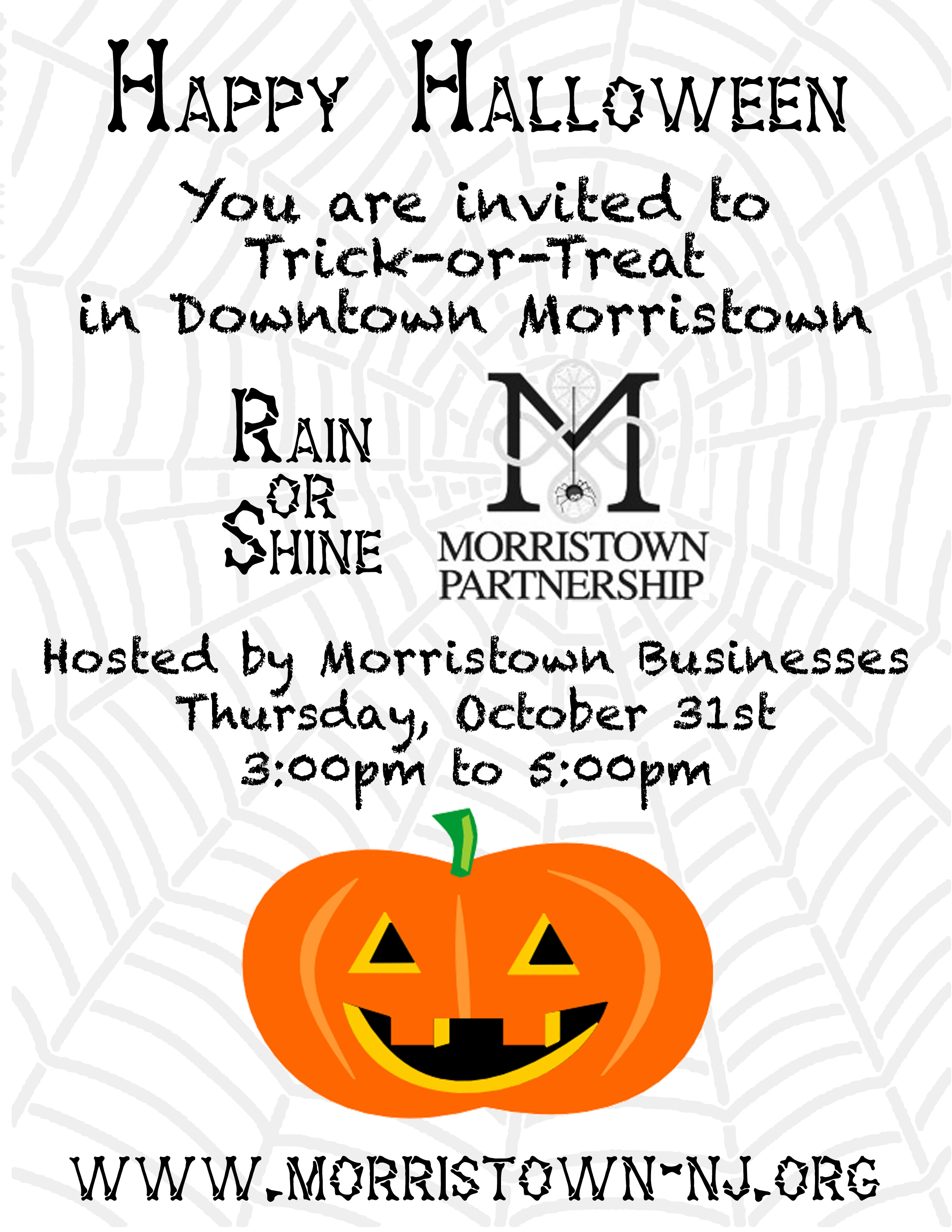 Thank you Halloween TrickorTreat Participant Registration